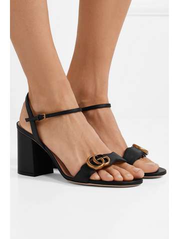 GUCCI Marmont logo-embellished leather sandals