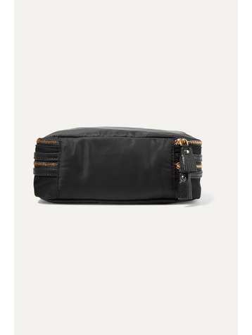 ANYA HINDMARCH Textured leather-trimmed shell jewelry case