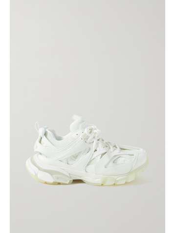 BALENCIAGA Track fluoreszierende Sneakers aus Mesh und Gummi mit Logodetail