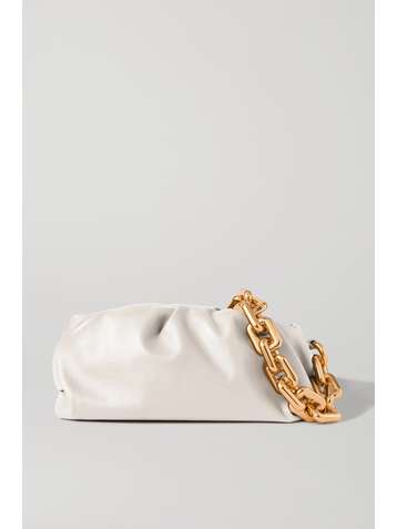 BOTTEGA VENETA The Chain Pouch gathered leather clutch