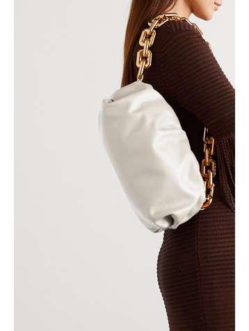 BOTTEGA VENETA The Chain Pouch gathered leather clutch