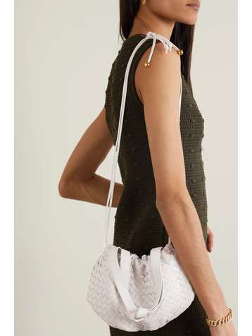 BOTTEGA VENETA The Small Bulb gathered intrecciato leather shoulder bag