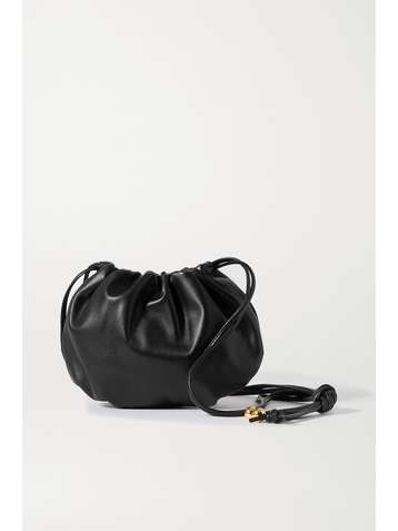 BOTTEGA VENETA The Mini Bulb gathered leather shoulder bag