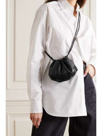 BOTTEGA VENETA The Mini Bulb gathered leather shoulder bag