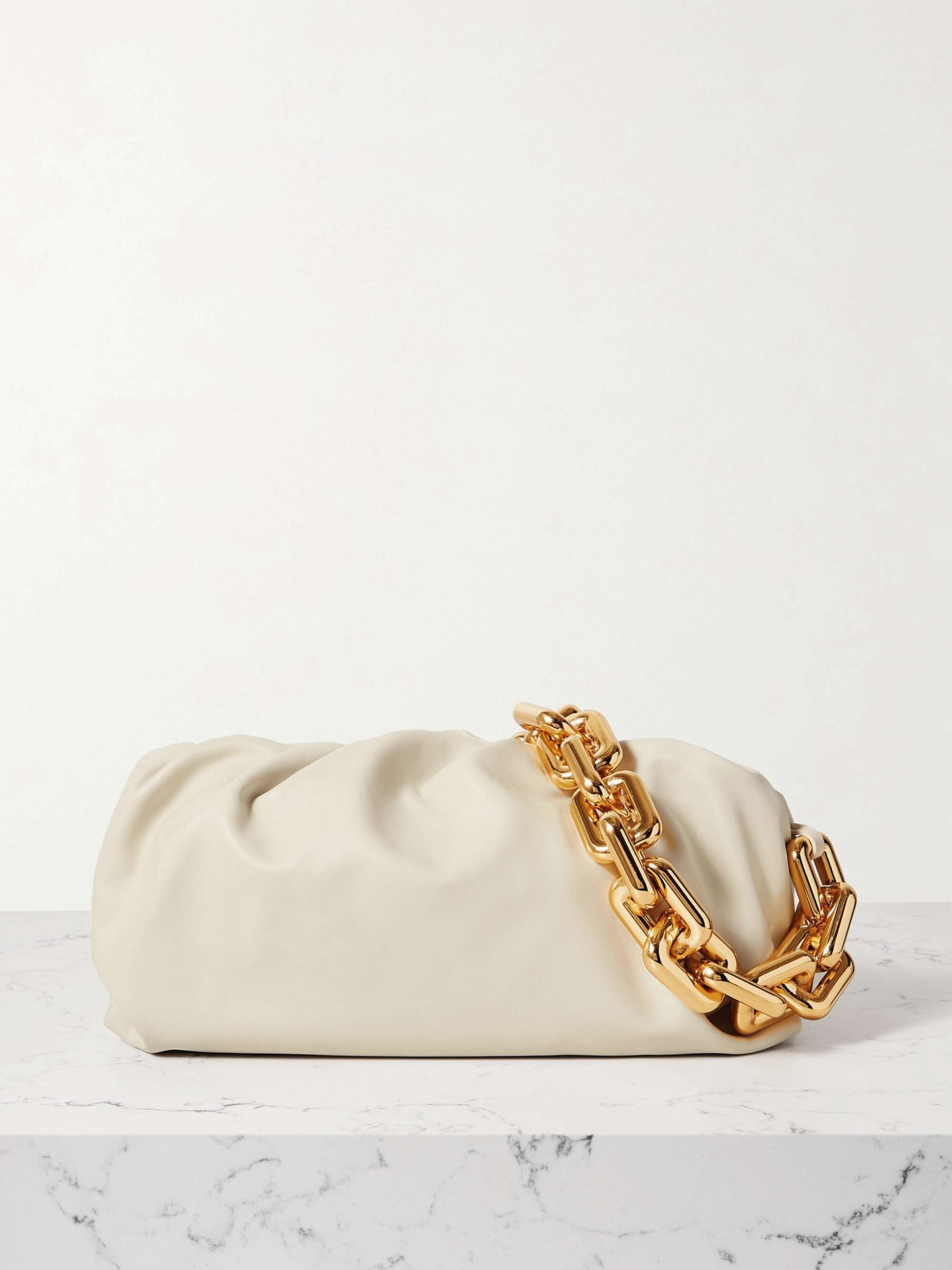 Bottega Veneta Women's The Chain Pouch Leather Clutch