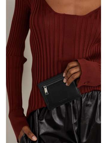 BOTTEGA VENETA Intrecciato leather cardholder