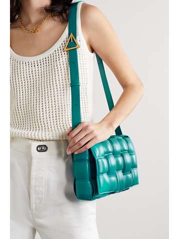 BOTTEGA VENETA Cassette padded intrecciato leather shoulder bag