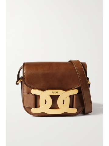 TOD'S Mini embellished leather shoulder bag