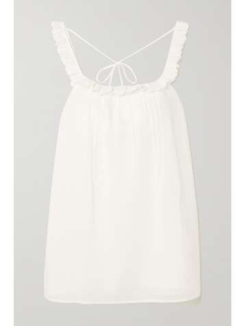 REFORMATION Tucker organic broderie anglaise cotton-voile mini dress