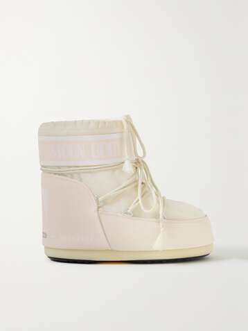 MOON BOOT Shell and faux leather snow boots