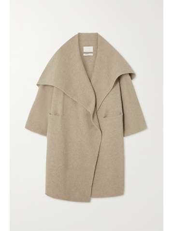 LAUREN MANOOGIAN Draped cashmere-blend coat