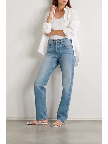 B SIDES Marcel high-rise straight-leg jeans