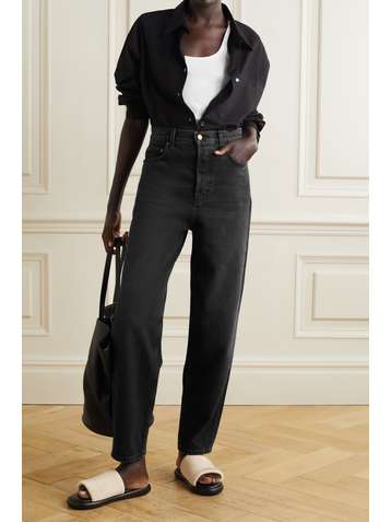 B SIDES Claude high-rise tapered jeans