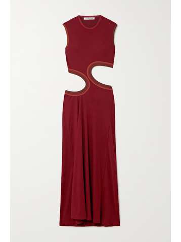 CHRISTOPHER ESBER Maxikleid aus Stretch-Jersey mit Cut-out
