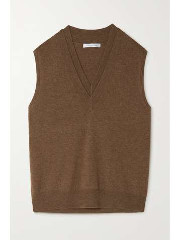 CHRISTOPHER ESBER Mehrlagiger ärmelloser Pullover aus einer Woll-Kaschmirmischung