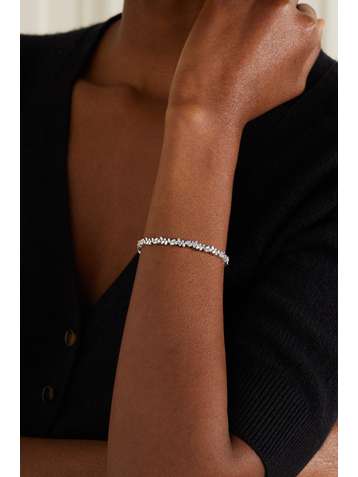 SUZANNE KALAN 18-karat white gold diamond cuff
