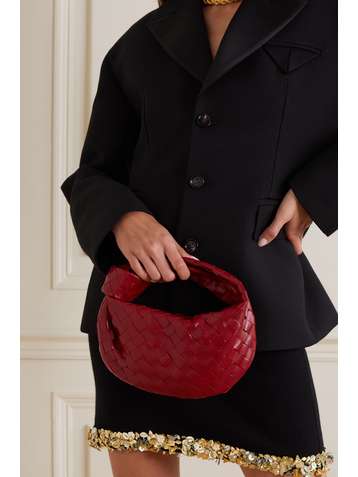 BOTTEGA VENETA Jodie mini knotted intrecciato leather tote