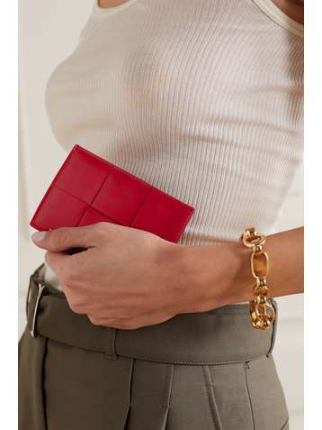 BOTTEGA VENETA Porte-cartes en cuir intrecciato Cassette