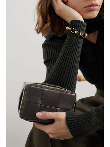 BOTTEGA VENETA Intrecciato leather cosmetics case