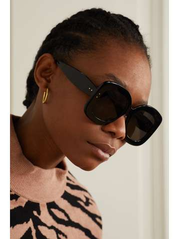 ALAÏA Square-frame acetate sunglasses
