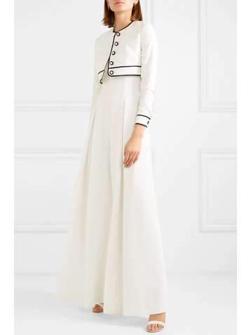 EMILIA WICKSTEAD Justine cropped cloqué jacket