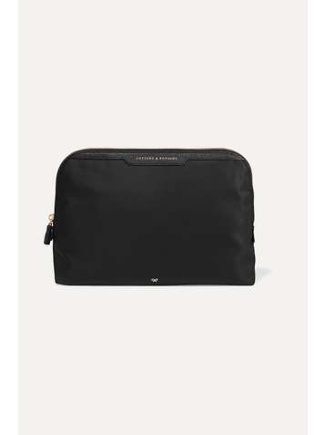 ANYA HINDMARCH Lotions and Potions leather-trimmed shell cosmetics case