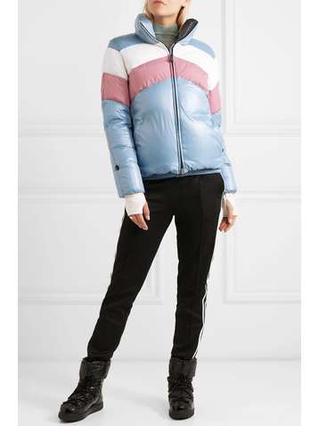 MONCLER GRENOBLE Lamar color-block quilted down jacket