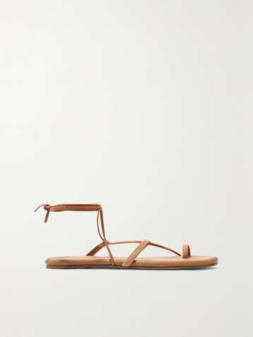 TKEES Jo Sandalen aus Veloursleder und Leder
