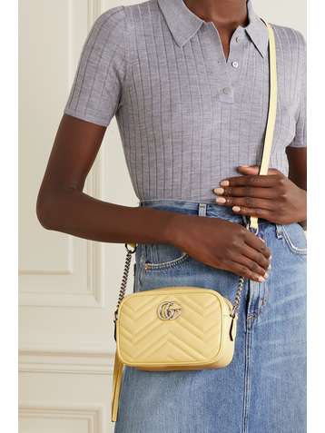 GUCCI GG Marmont Camera mini quilted leather shoulder bag