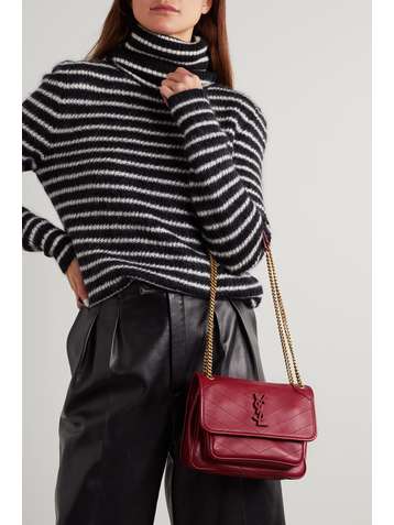 SAINT LAURENT Niki Baby mini quilted leather shoulder bag