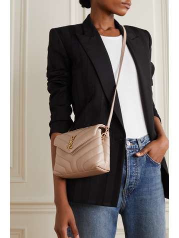 SAINT LAURENT Sac porté épaule en cuir matelassé Loulou Toy