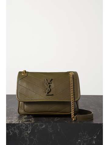 SAINT LAURENT Niki Baby mini quilted leather shoulder bag