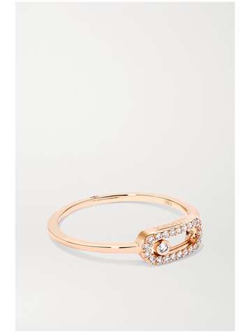 MESSIKA Move Uno 18-karat rose gold diamond ring
