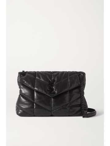 SAINT LAURENT Sac porté épaule en cuir matelassé Loulou Puffer
