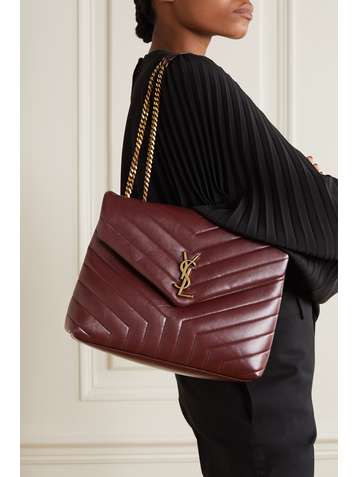 SAINT LAURENT Sac porté épaule en cuir matelassé Loulou Medium