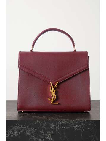 SAINT LAURENT Cassandra medium textured-leather tote