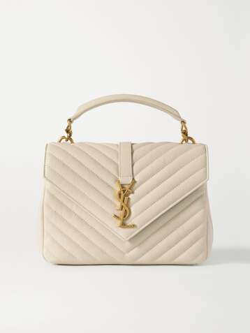 SAINT LAURENT College medium quilted leather tote
