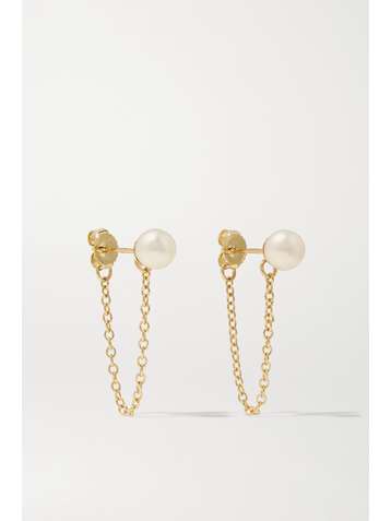 MIZUKI Boucles d'oreilles en or 14 carats et perles