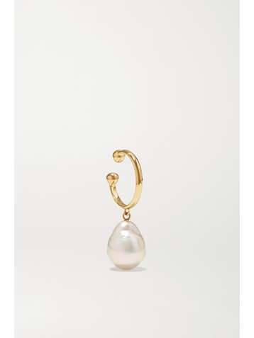 MIZUKI 14-karat gold pearl ear cuff