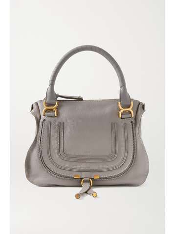 CHLOÉ Marcie medium textured-leather tote