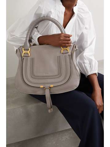 CHLOÉ Marcie medium textured-leather tote