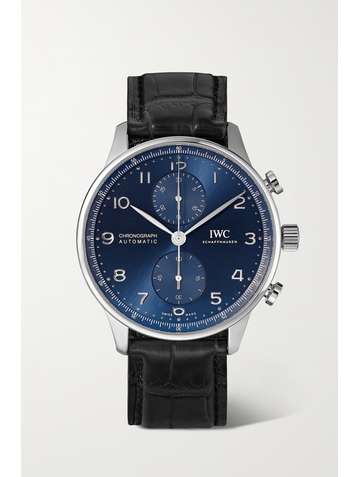 IWC SCHAFFHAUSEN Portugieser Automatic Chronograph 41mm stainless steel and alligator watch