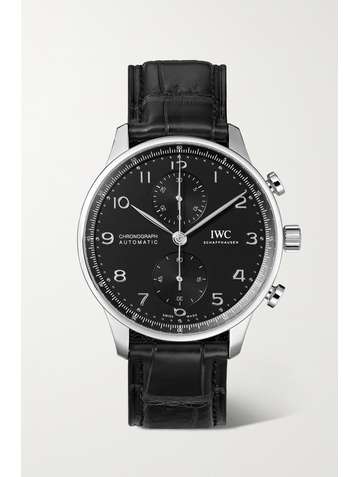 IWC SCHAFFHAUSEN Portugieser Automatic Chronograph 41mm stainless steel and alligator watch