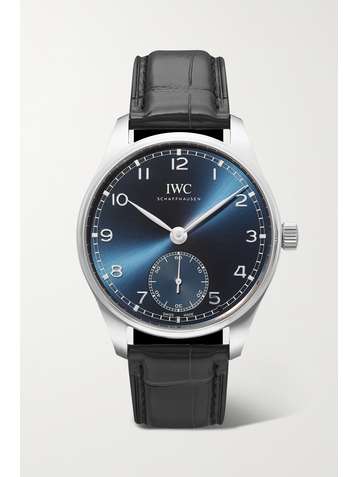 IWC SCHAFFHAUSEN Portugieser Automatic 40.4mm stainless steel and alligator watch
