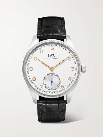IWC SCHAFFHAUSEN Portugieser Automatic 40.4mm stainless steel and alligator watch