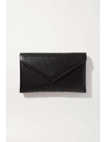 ALAÏA Pochette en cuir découpé au laser