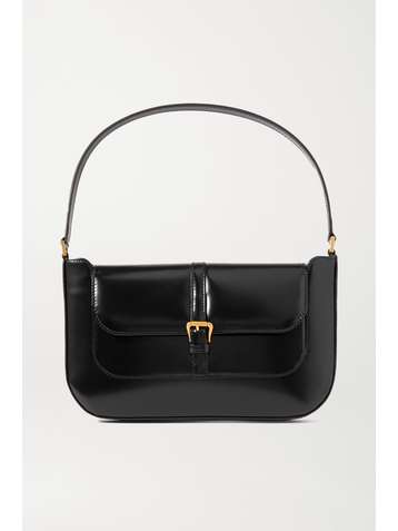 BY FAR Miranda Schultertasche aus Glanzleder