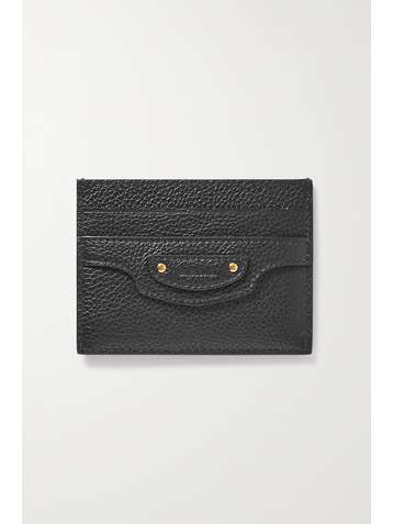 BALENCIAGA Porte-cartes en cuir texturé Neo Classic City