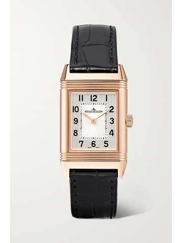 JAEGER-LECOULTRE Reverso Classic small 21mm rose gold and alligator watch