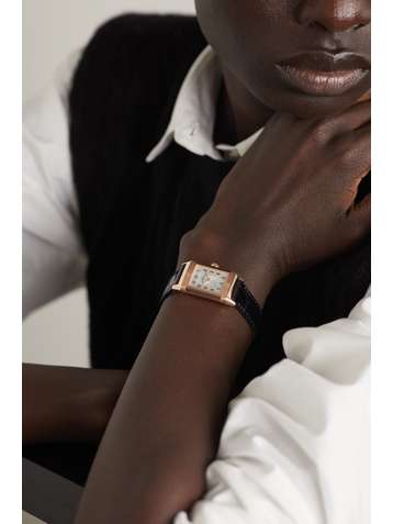 JAEGER-LECOULTRE Reverso Classic small 21mm rose gold and alligator watch